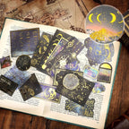 Marspark 191 Pieces Vintage Astronomy Stickers Celestial Galaxy Planet Space - Image 5
