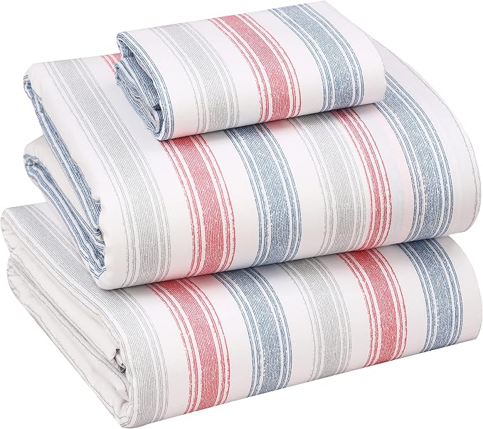 RUVANTI 100% Cotton Sheets – Twin XL Size Percale Bedding, Cooling & Breathable by Ruvanti