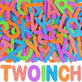 2 Inch Large Foam Letter Stickers Glitter Big Font by Unknown
