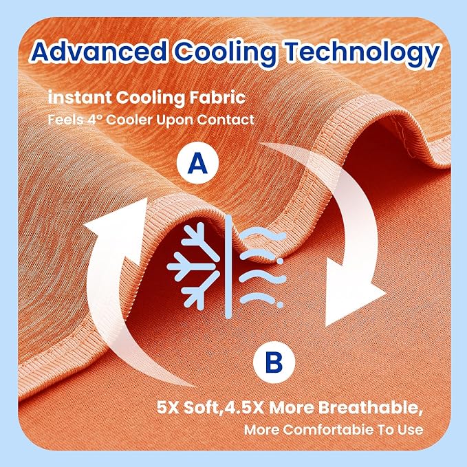 Topcee Cooling Blanket for Night Sweats Absorbs Heat to Keep Adults Cool on - Image 5