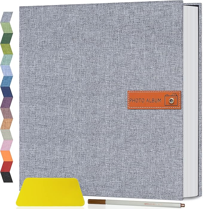 Popotop Large Photo Album Self Adhesive 4x6 5x7 8x10 Scrapbook Album DIY by Popotop
