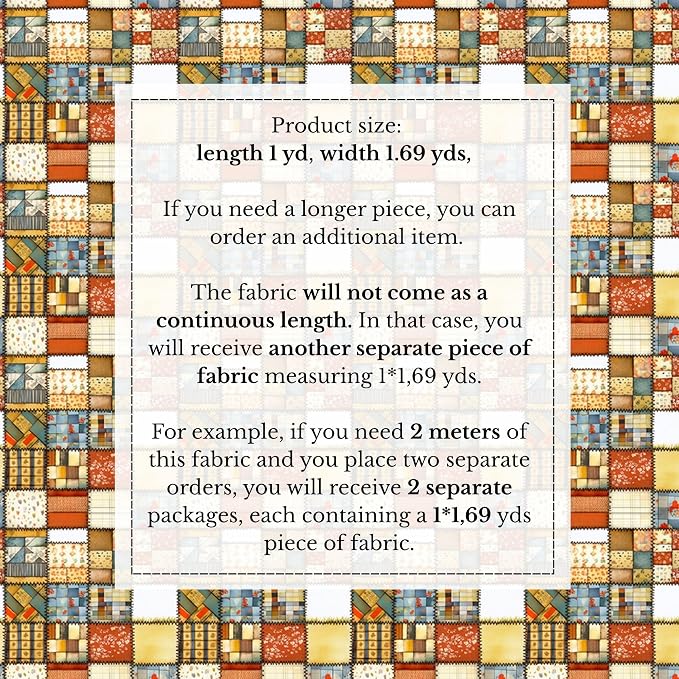 100% Cotton Fabric by the Yard – Turkish Quality Quilting & Sewing Fabric - Image 4