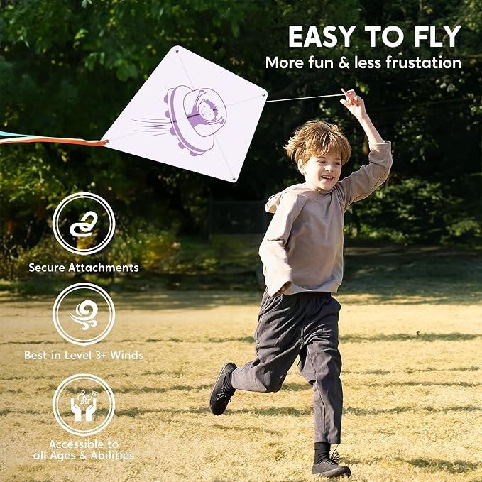 SYNCFUN 3 Packs DIY Kites for Kids - Image 6