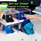 Vtopmart 4 Pack Hat Organizer for Baseball Caps, Large Cap Storage - Image 3