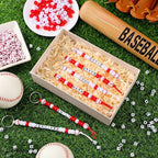 Landical 564 Pcs Baseball Keychain Making Kit DIY Baseball Bead Key Chain Craft - Image 6