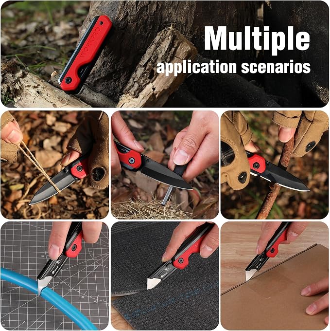 WORKPRO 2-in-1 Folding Knife/Utility Knife, Quick-Change Box Cutter - Image 8
