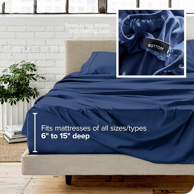 Bare Home Split King Sheet Set - Image 6