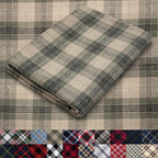 Pico Textiles 15 Yards Bolt Tan and Olive Tartan Plaid Flannel Fabric by PicoTextiles