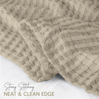 Utopia Bedding 100% Cotton Waffle Weave Blanket King Size - Image 6