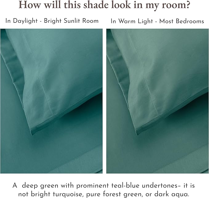 California Design Den Natural 100% Cotton Bed Sheets Twin Size Set - Image 5