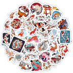BulbaCraft Koi Fish Stickers for Water Bottle and Laptop by BulbaCraft