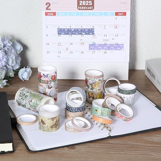 Mr. Pen- Washi Tape Set, 24 Rolls, 3.2 Yards/Roll | Washi Tape - Image 8