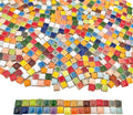 1.1lb Ceramic Mosaic Tiles, Mixed Colour Ceramic Mosaic Pieces by Unknown