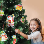 Imagimake Mirror Mosaic Christmas Kids Art Set | DIY Craft Kit | Foil Stickers - Image 6