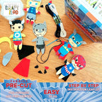 Superhero Sewing Kits for Little Kids 5 Easy Projects for Children Beginners - Image 2