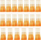 100 Pcs Orange Mini Tassels 13cm/5 Inch by CREATRILL