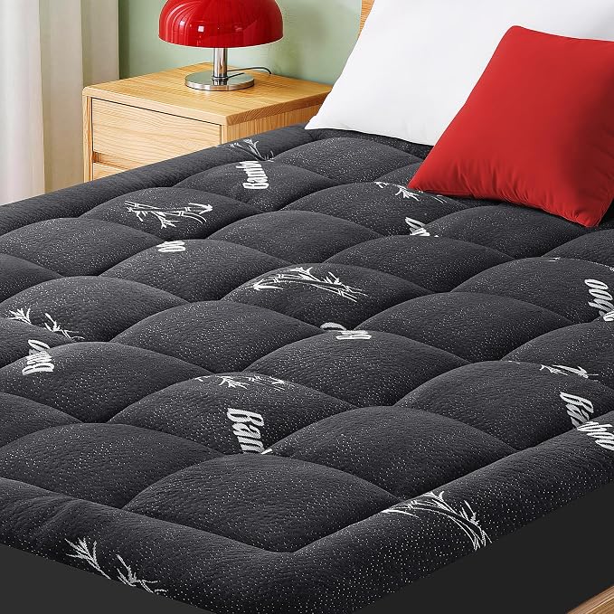 Mattress Pad Twin Size, Cooling Pillow Top Mattress Topper, Ultra Soft Viscose by GRUSIGN