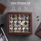 ProCase Watch Box Organizer, 18 Slot Watch Display Case - Image 4