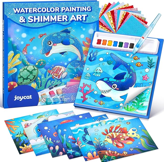 JoyCat Paint with Water Coloring Books & Shimmer Art | Art & Craft Activity by JOYCAT