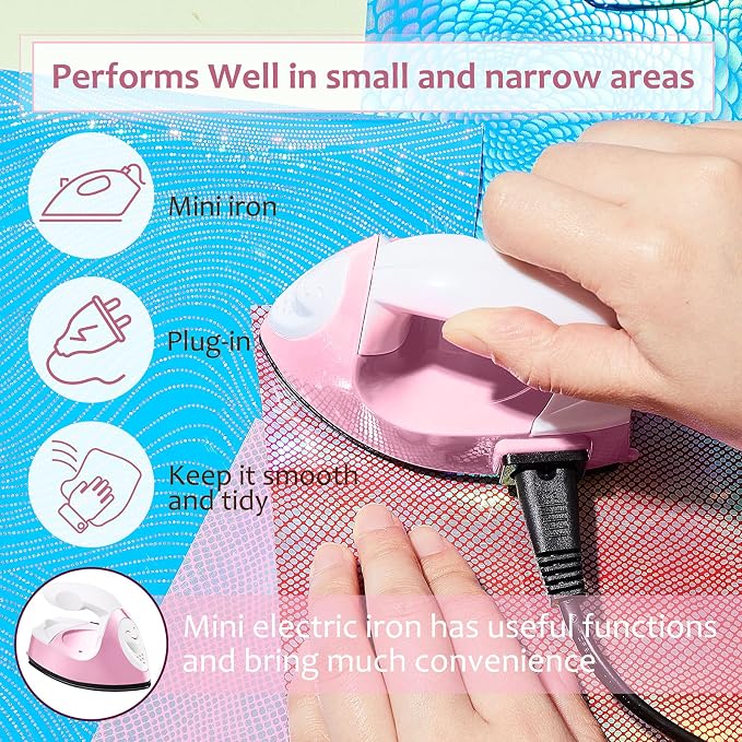 Honoson Mini Craft Iron Mini Heat Press Small Iron 3.93 x 2.36 x 2.76 in - Image 6