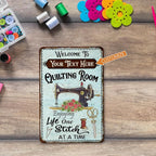 Personalized Quilting Room Sign Custom Sign Art Room Décor - Image 4