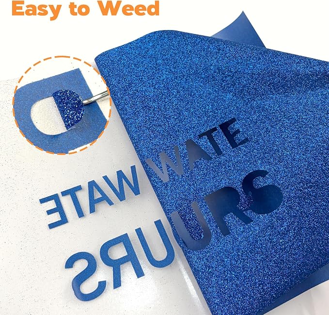 HTVVETUR Glitter Heat Transfer Vinyl - Image 3