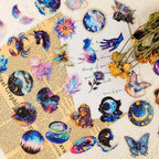 50 PCS Fantasy Punk Galaxy Stickers – Aesthetic Transparent Waterproof - Image 4