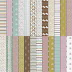 24 Sheets Scrapbook Paper, 12x12in Double-Sided Bohemian Patterned Craft Paper by Prudiut