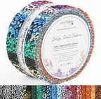 Craftido-20 Options-100% Cotton Jelly Roll Fabric Precut Strips by Craftido