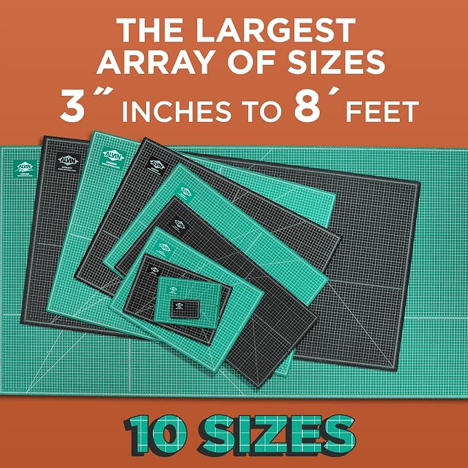 ALVIN GBM Self-Healing Cutting Mat 18 x 36 inch | Double-Sided Green/Black | - Image 8