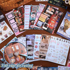 2PCS Girl's Japanese Retro Sticker Book, Food and Daily Life Theme - Image 4