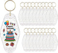 Yoption 20pcs Blank Motel Keychain Bulk by Yoption