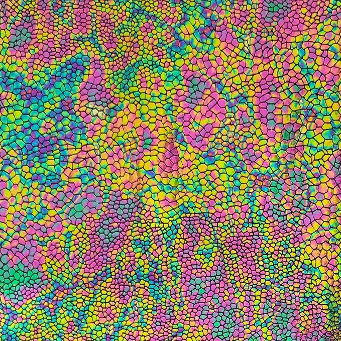 Generic Snake Skin HOLOGRAM 4-Way STRETCH Nylon-Spandex Foil Fabric 58/60"" Wide - Image 2