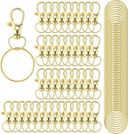 HXSEMAYIG 100PCS Keychain Hooks by HXSEMAYIG