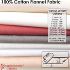 Barcelonetta | 100% Cotton Flannel Fabric | Super Soft | 180GSM, Medium Weight - Image 4