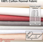 Barcelonetta | 100% Cotton Flannel Fabric | Super Soft | 180GSM, Medium Weight - Image 4