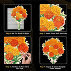 Unwynd Poke Art Marigold Flower Bouquet | Mess-Free Arts and Crafts - Image 4
