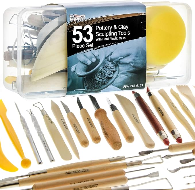 U.S. Art Supply Pottery & Clay Tools Set by USArtSupply