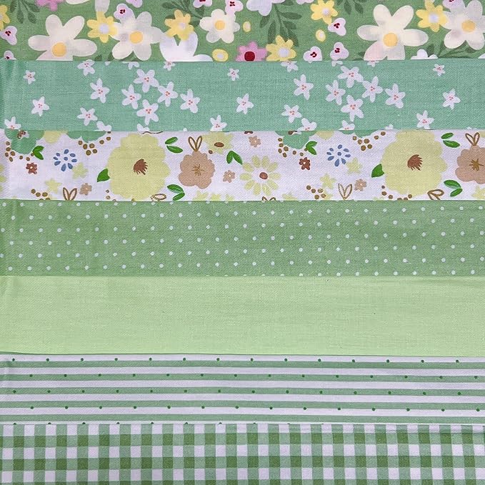Cotton Fabric DIY Making Supplies Quilting Patchwork Fabric Fat Quarter Bundles by Antetek