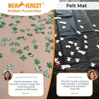 The Original Newverest Jigsaw Puzzle Mat Roll Up, Rose Gold, 46” x 26” Portable - Image 4