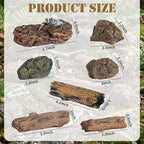 Warmtree Artificial Tree Stump Mini Garden Figurines Stumps Ornaments Miniature - Image 2