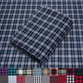 Pico Textiles 10 Yards Bolt Blue Tartan Plaid Flannel Fabric by PicoTextiles