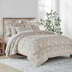 Levtex Home Adare Taupe Reversible Twin/Twin XL Comforter Set - Image 2