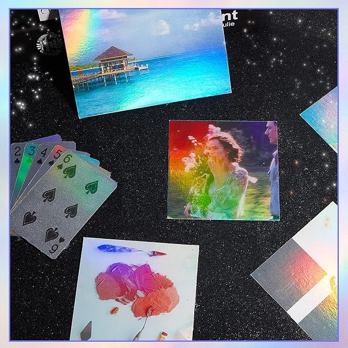 Clabby 36 Sheets Holographic Sticker Paper A4 Vinyl Holographic Laminate Sheets - Image 5
