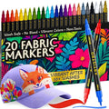 ARTISTRO 20 Fabric Markers for Clothes and Textiles – Permanent No-Bleed Fabric by ARTISTRO