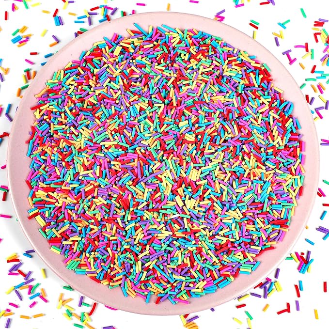 DIYASY 180g Fake Sprinkles, 6.35 oz Non-Edible Resin Sprinkles Faux Plastic - Image 7