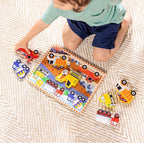 Melissa & Doug Construction Vehicles Wooden Chunky Puzzle - Image 2