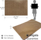 Allgala X-Large Glitter EVA Foam Sheets 12 Pack 12x16 inch Paper Sheets- Light - Image 2