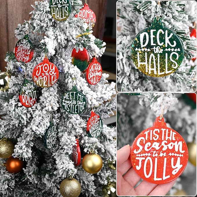 Sakolla Christmas Resin Molds 2 Pack Christmas Silicone Molds Ornaments Resin - Image 3