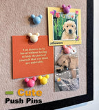 24 Pcs Cute Push pins, Colorful Decorative thumbtacks, Mouse Push pins - Image 4